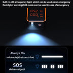 Car Digital Display Air Pump Portable Wireless High-Power Lighted Air Pump — view 10