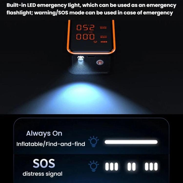 Car Digital Display Air Pump Portable Wireless High-Power Lighted Air Pump — view 10