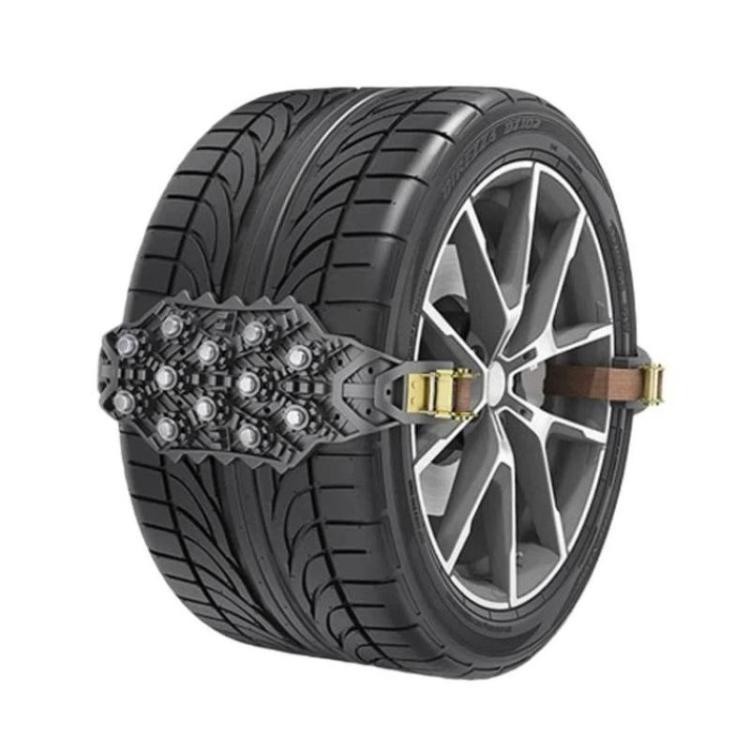 ML-1287 Universal Car Track-Type Anti-Skid Chains Off-Road Vehicle Tire Ice Breaking Chains — Yellow
