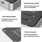 Blueendless SD09 Dual-Bay M.2 Dual-Protocol Drive Enclosure NVMe/SATA SSD Case — view 13
