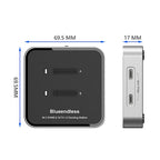 Blueendless SD09 Dual-Bay M.2 Dual-Protocol Drive Enclosure NVMe/SATA SSD Case — view 14