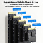 Blueendless SD09 Dual-Bay M.2 Dual-Protocol Drive Enclosure NVMe/SATA SSD Case — view 8