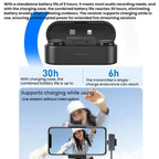 Button Wireless Lapel Microphone AI Noise Reduction With Hi-Fi Sound Quality Mobile Live Streaming Microphone — view 8