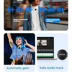 Button Wireless Lapel Microphone AI Noise Reduction With Hi-Fi Sound Quality Mobile Live Streaming Microphone — view 9