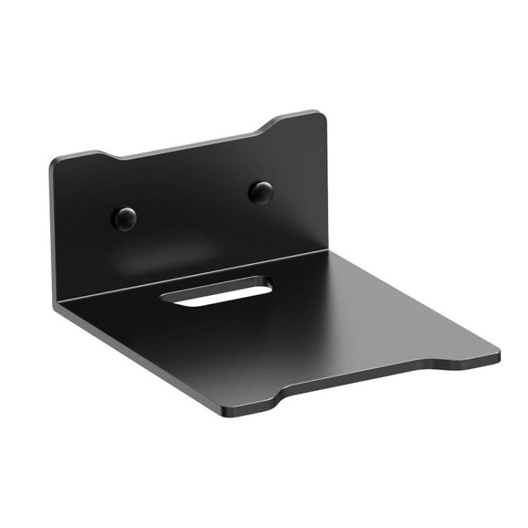 No Drill Wall Mount Shelf Carbon Steel Organizer for Projector, Camera, Router, TV Set-Top Box with Cable Hole Design