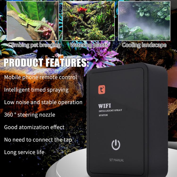 WiFi Misting System For Rainforest Vivariums Smart Timer Control Via Tuya App Low Noise Spray Kit — UK Plug