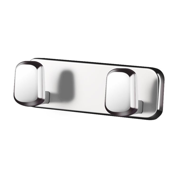 Car Front Seat Adhesive Alloy Storage Hook — Black