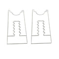 2pcs /Set Prevent Sliding Wall Damage Adjustable Acrylic Spacer Pads
