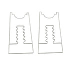 2pcs /Set Prevent Sliding Wall Damage Adjustable Acrylic Spacer Pads