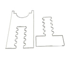 2pcs /Set Prevent Sliding Wall Damage Adjustable Acrylic Spacer Pads