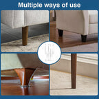 2pcs /Set Prevent Sliding Wall Damage Adjustable Acrylic Spacer Pads
