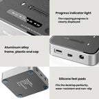 Blueendless SD08 Dual-Bay NVMe SSD Enclosure M.2 Offline Cloning Device 20Gbps High-Speed Solid-State Drive Case — view 14