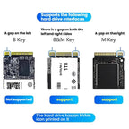 Blueendless SD08 Dual-Bay NVMe SSD Enclosure M.2 Offline Cloning Device 20Gbps High-Speed Solid-State Drive Case — view 15