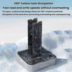 Blueendless SD08 Dual-Bay NVMe SSD Enclosure M.2 Offline Cloning Device 20Gbps High-Speed Solid-State Drive Case — view 5
