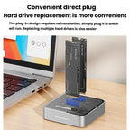 Blueendless SD08 Dual-Bay NVMe SSD Enclosure M.2 Offline Cloning Device 20Gbps High-Speed Solid-State Drive Case — view 10