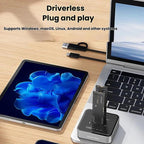 Blueendless SD08 Dual-Bay NVMe SSD Enclosure M.2 Offline Cloning Device 20Gbps High-Speed Solid-State Drive Case — view 12