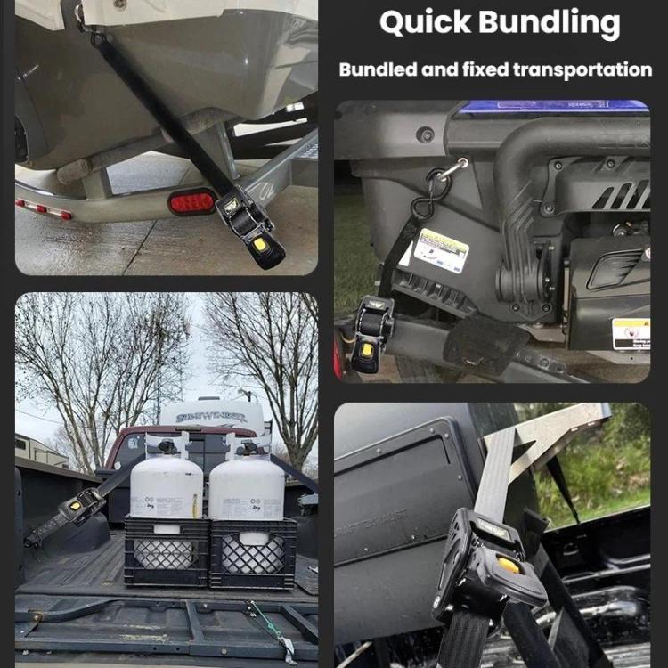 Car Motorcycle Automatic Retractable Tensioner Tie-Down Strap