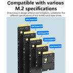 Blueendless SD07 M.2 Dual-Bay Hard Drive Enclosure NVMe Offline Cloning Device — view 14
