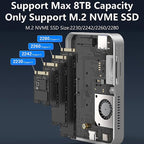 8 In 1 Magnetic Dock NVMe SSD Enclosure USB 3.2 Hub — view 12