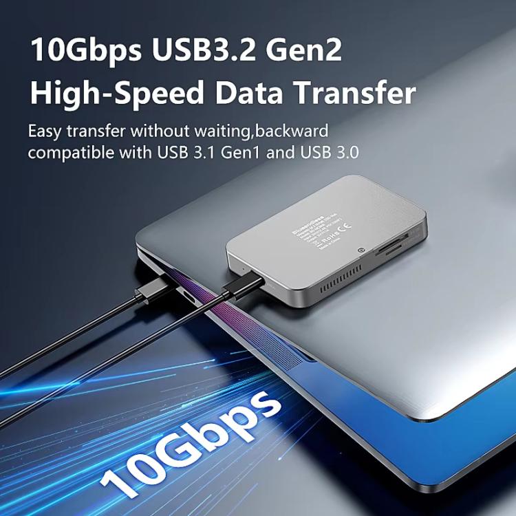 8 In 1 Magnetic Dock NVMe SSD Enclosure USB 3.2 Hub — view 6
