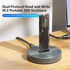 Blueendless SD03PA Aluminum Alloy SSD Enclosure M.2 NVMe / SATA Dual-Protocol Drive Bay — SD03PA