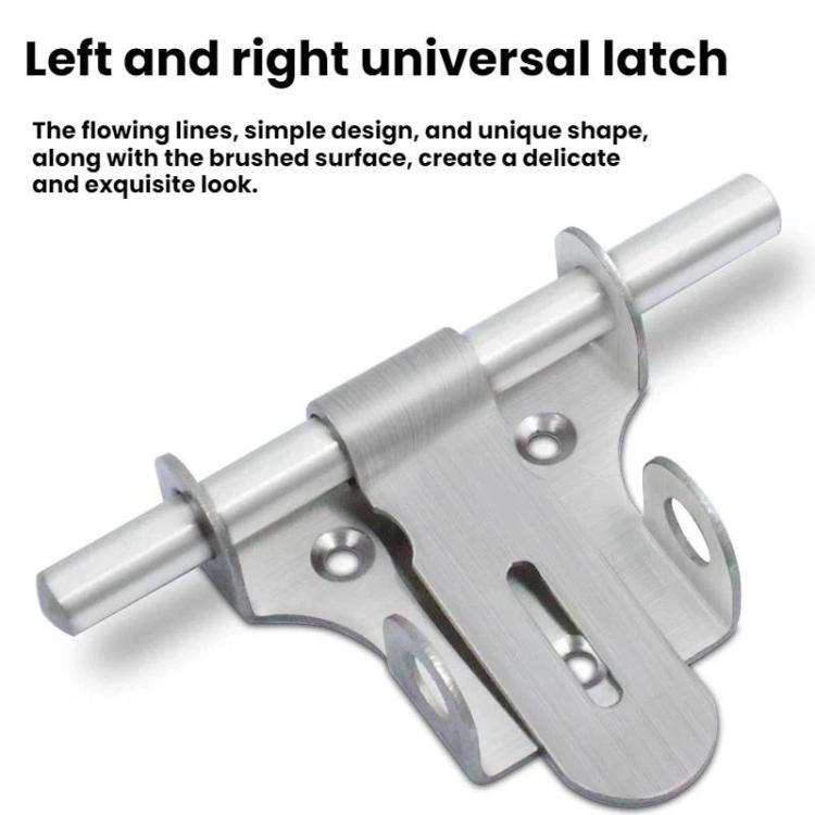 Surface-Mounted Stainless Steel Anti-Theft Door Bolt — view 10