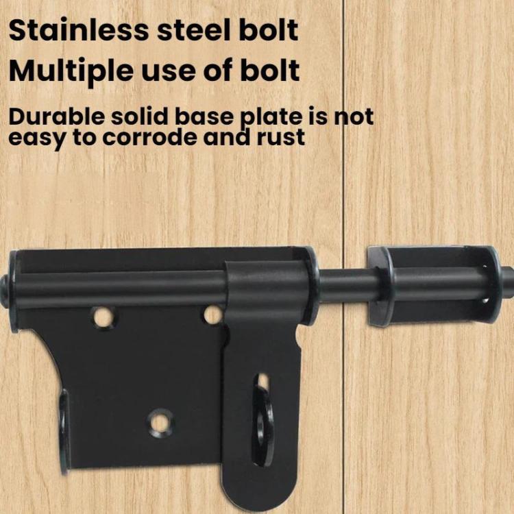 Surface-Mounted Stainless Steel Anti-Theft Door Bolt — view 12