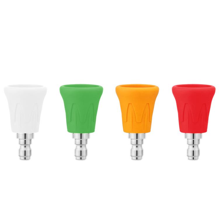 1/4 inch Car Wash Machine Splash-Proof Quick-Connect Nozzle with Soft Rubber Cover