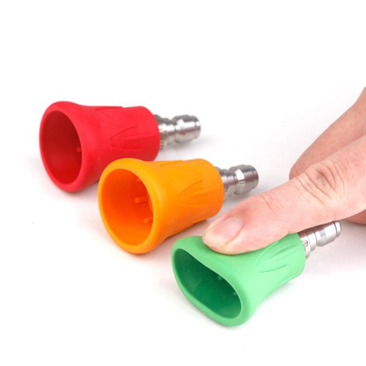 1/4 inch Car Wash Machine Splash-Proof Quick-Connect Nozzle with Soft Rubber Cover