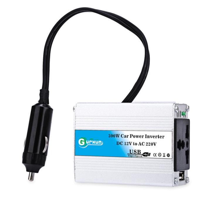 Gurxun 150W Aluminum Alloy Car Power Inverter With Cigarette Lighter