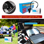 Gurxun 150W Aluminum Alloy Car Power Inverter With Cigarette Lighter