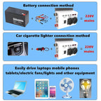 4-USB Dual-Socket Inverter Socket Car Digital Display Power Conversion Outlet
