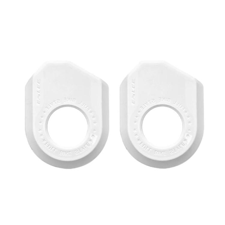 ENLEE 2pcs Bike Crank Protector MTB Chainring Guard — A White