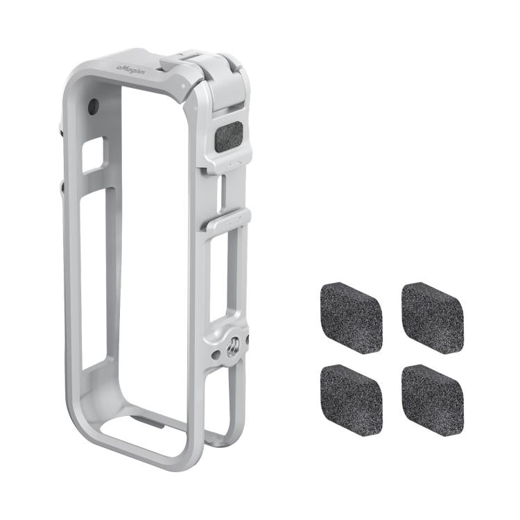 For Insta360 X4 Air AMagisn Camera Cage Plastic Expansion Frame With Windproof Foam — Black