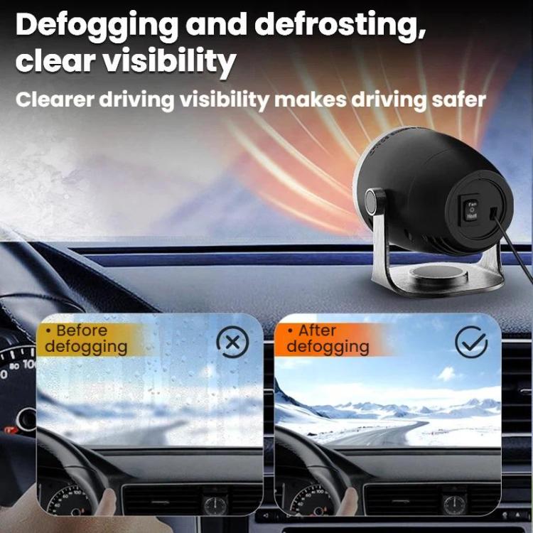 Vehicle-mounted Heater With Adjustable Fan Speed Defogging Defrosting Heater