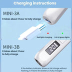 BLUEQUE Handheld 3W Rechargeable LED Nail Drying Lamp Single-Nail Tip Curing Lamp