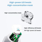 BLUEQUE Handheld 3W Rechargeable LED Nail Drying Lamp Single-Nail Tip Curing Lamp