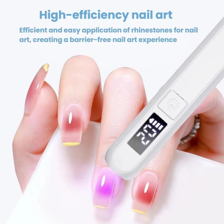 BLUEQUE Handheld 3W Rechargeable LED Nail Drying Lamp Single-Nail Tip Curing Lamp