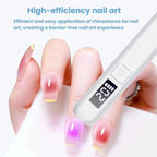 BLUEQUE Handheld 3W Rechargeable LED Nail Drying Lamp Single-Nail Tip Curing Lamp