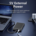 M.2 Disk Array Enclosure NVMe / SATA Dual-Protocol RAID Portable SSD Enclosure 20Gbps Offline Copy — view 3