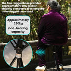 Outdoor Multi-Functional Lightweight Non-Slip Hiking Stick/Stool — view 5