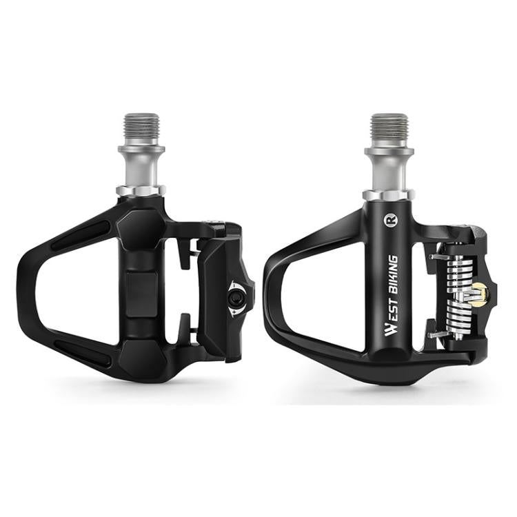 WEST BIKING Lightweight SPD-Compatible Road Bike Clipless Pedals - with Cleats and High-Efficiency Bearings