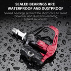 WEST BIKING Lightweight SPD-Compatible Road Bike Clipless Pedals - with Cleats and High-Efficiency Bearings