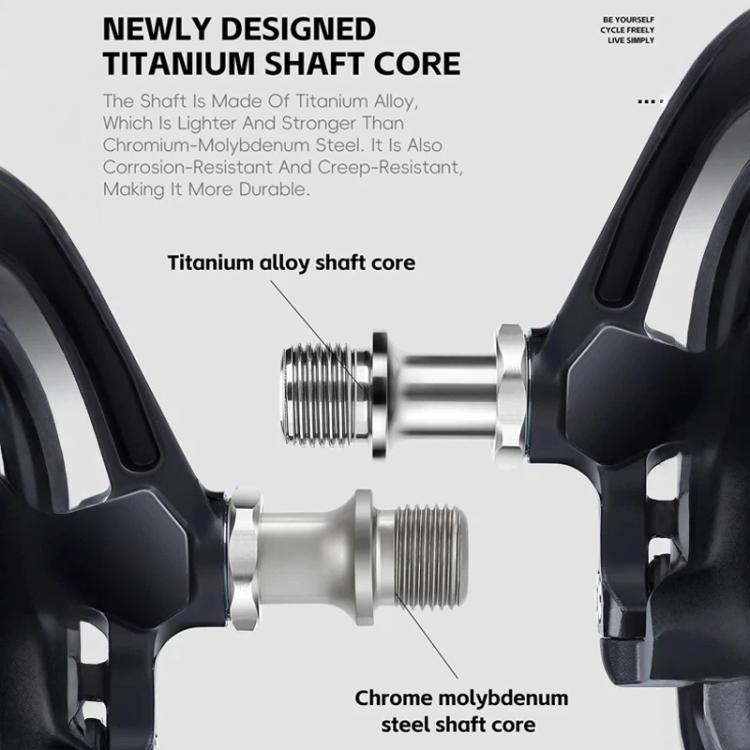 WEST BIKING Lightweight SPD-Compatible Road Bike Clipless Pedals - with Cleats and High-Efficiency Bearings