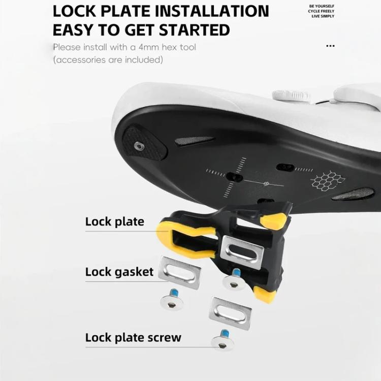 WEST BIKING Lightweight SPD-Compatible Road Bike Clipless Pedals - with Cleats and High-Efficiency Bearings