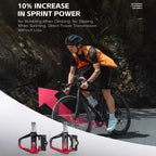 WEST BIKING Lightweight SPD-Compatible Road Bike Clipless Pedals - with Cleats and High-Efficiency Bearings