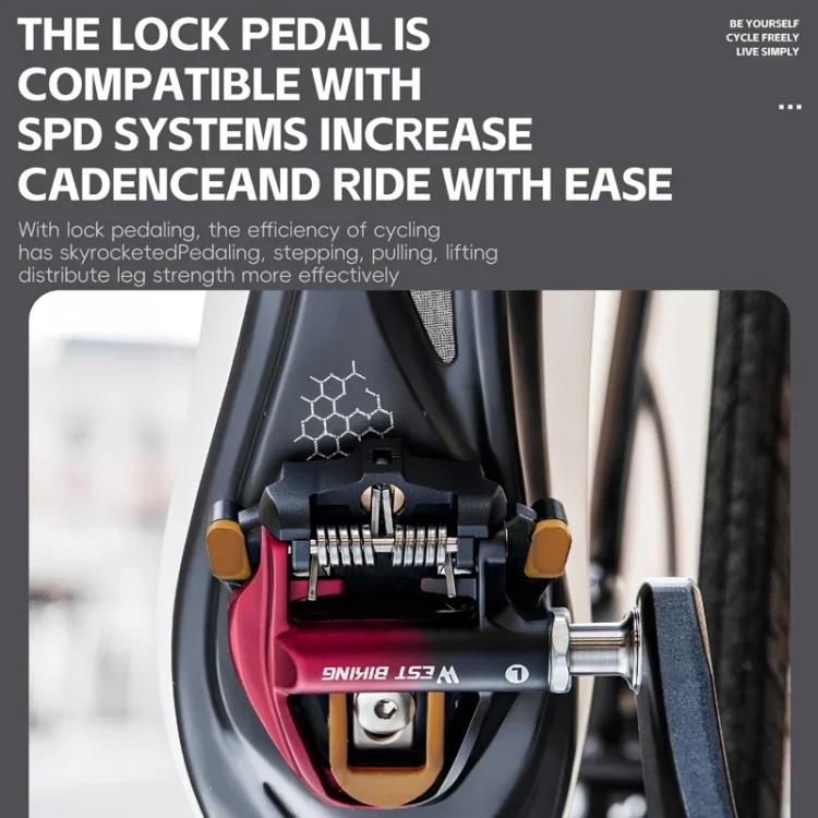 WEST BIKING Lightweight SPD-Compatible Road Bike Clipless Pedals - with Cleats and High-Efficiency Bearings