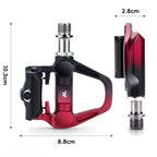 WEST BIKING Lightweight SPD-Compatible Road Bike Clipless Pedals - with Cleats and High-Efficiency Bearings