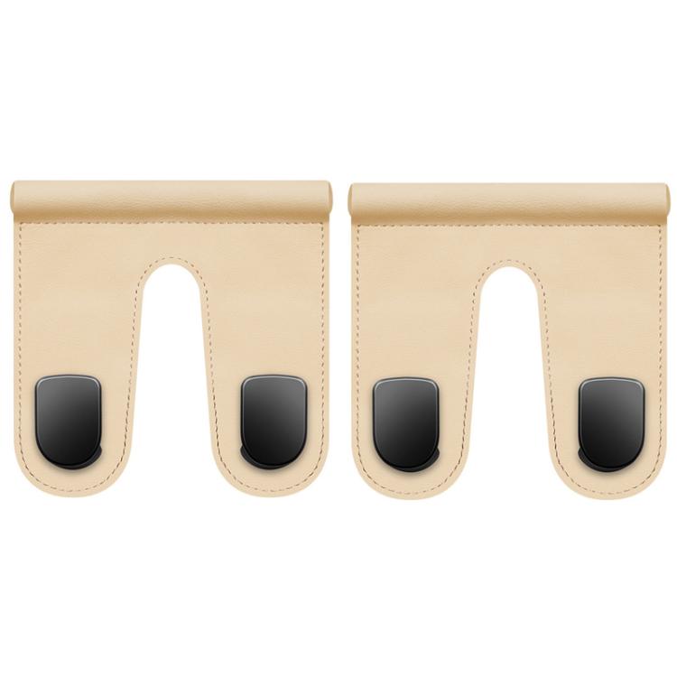 2pcs Multifunctional Car Interior Hook and Storage Organizer — Double Gray