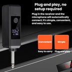 DIYO-1136 Handheld Wireless Condenser Microphone With Power Display Teaching Microphone & Voice Amplifier — 1 in 2 3.5mm